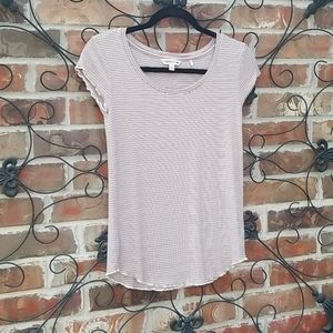 Toad & Co Daisy Rib Striped Tee - Small